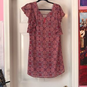 pink beautiful flowy dress